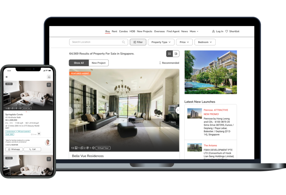 Monetising search results for real estate agents